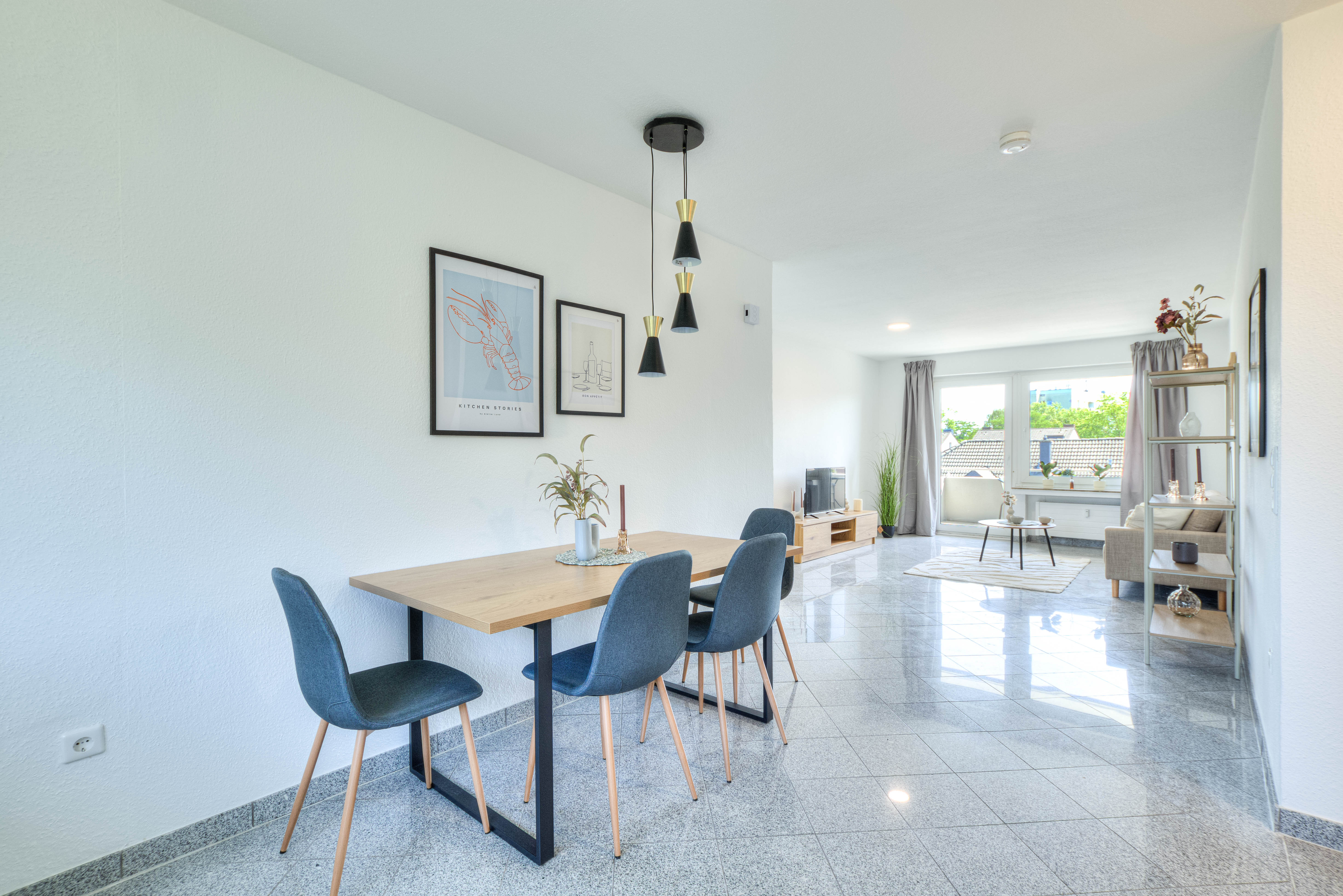 Heller Raum Homestaged Wohnung Lünen